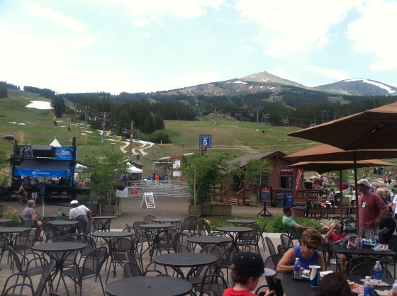 Family fun park at top of gondola